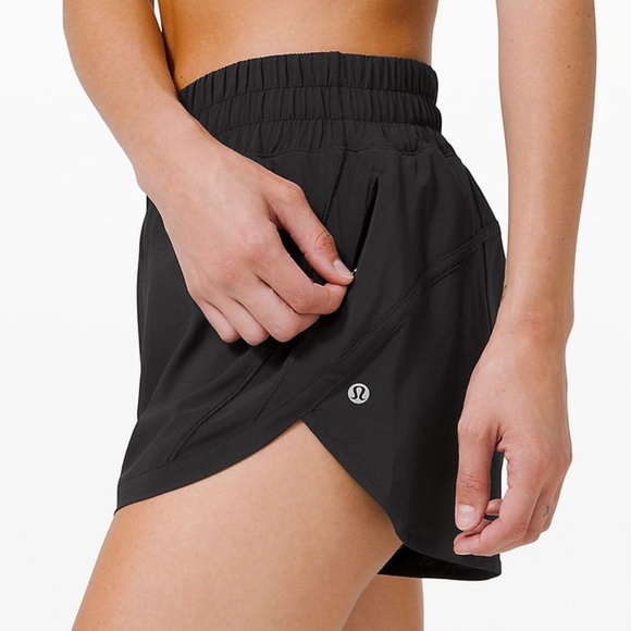 Lululemon Track That High-Rise Lined Short 3' Size 6 Black - Picture 1 of 3